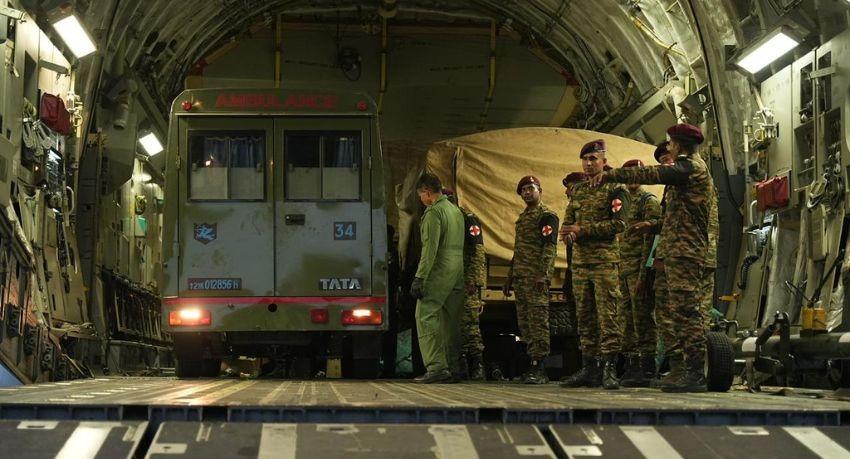 IAF’s C-17 Brings Field Hospital and Medical Teams